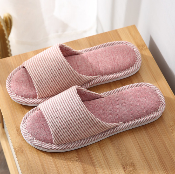 [Loại Đẹp] DÉP NỈ HÀN QUỐC ĐI TRONG NHÀ HỌA TIẾT KẺ SỌC SIÊU XINH - DÉP MANG TRONG NHÀ CÓ ĐẾ CHỐNG TRƯỢT ĐI CỰC ÊM CHÂN