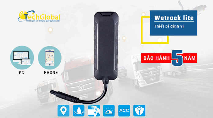 Thiết bị Định vị xe máy ô tô Cao cấp- wetrack lite