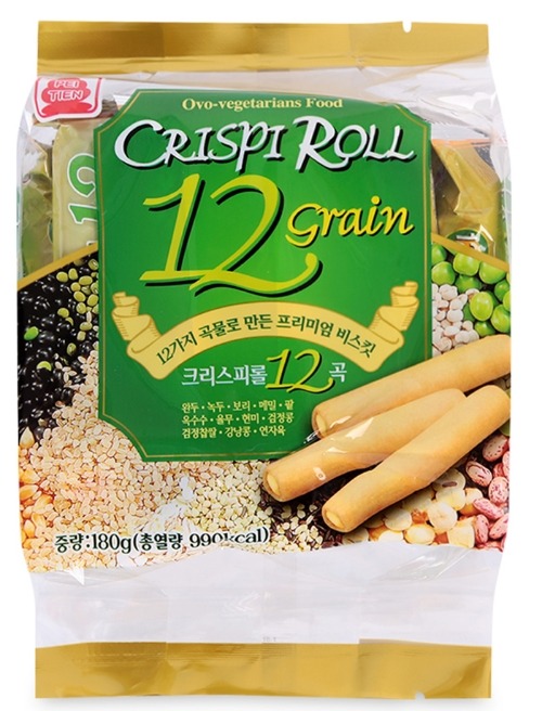 Bánh Quy Dinh Dưỡng 12 Loại Ngũ Cốc PeiTien Crispi Roll 12 Grain Vị Tự Nhiên (Gói 180g)