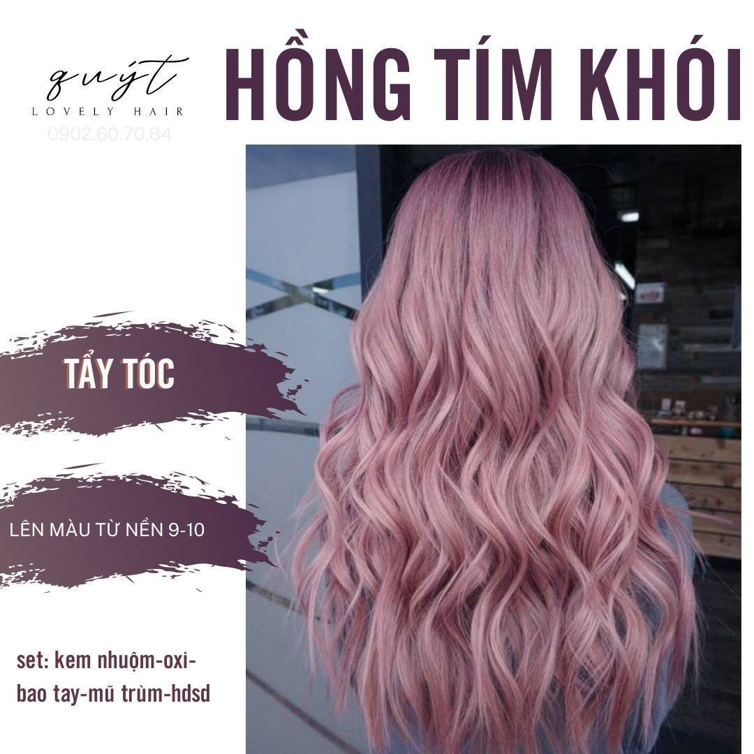 Sử dụng kem nhuộm tóc thảo dược hồng tím khói sẽ giúp bạn tôn lên vẻ đẹp tự nhiên của tóc, hạn chế tác hại đến tóc của các chất hóa học. Hãy xem hình ảnh và tận hưởng vẻ đẹp tuyệt vời của tóc hồng tím khói.