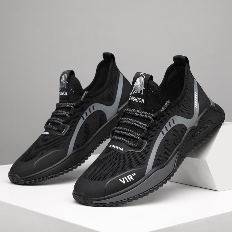 (2 Màu) Giày nam sneaker thể thao dây viền VIRR siêu chất