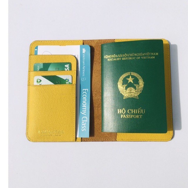 Ví passport da thật,ví đựng hộ chiếu thời trang Lucaster store bảo trì trọn đời