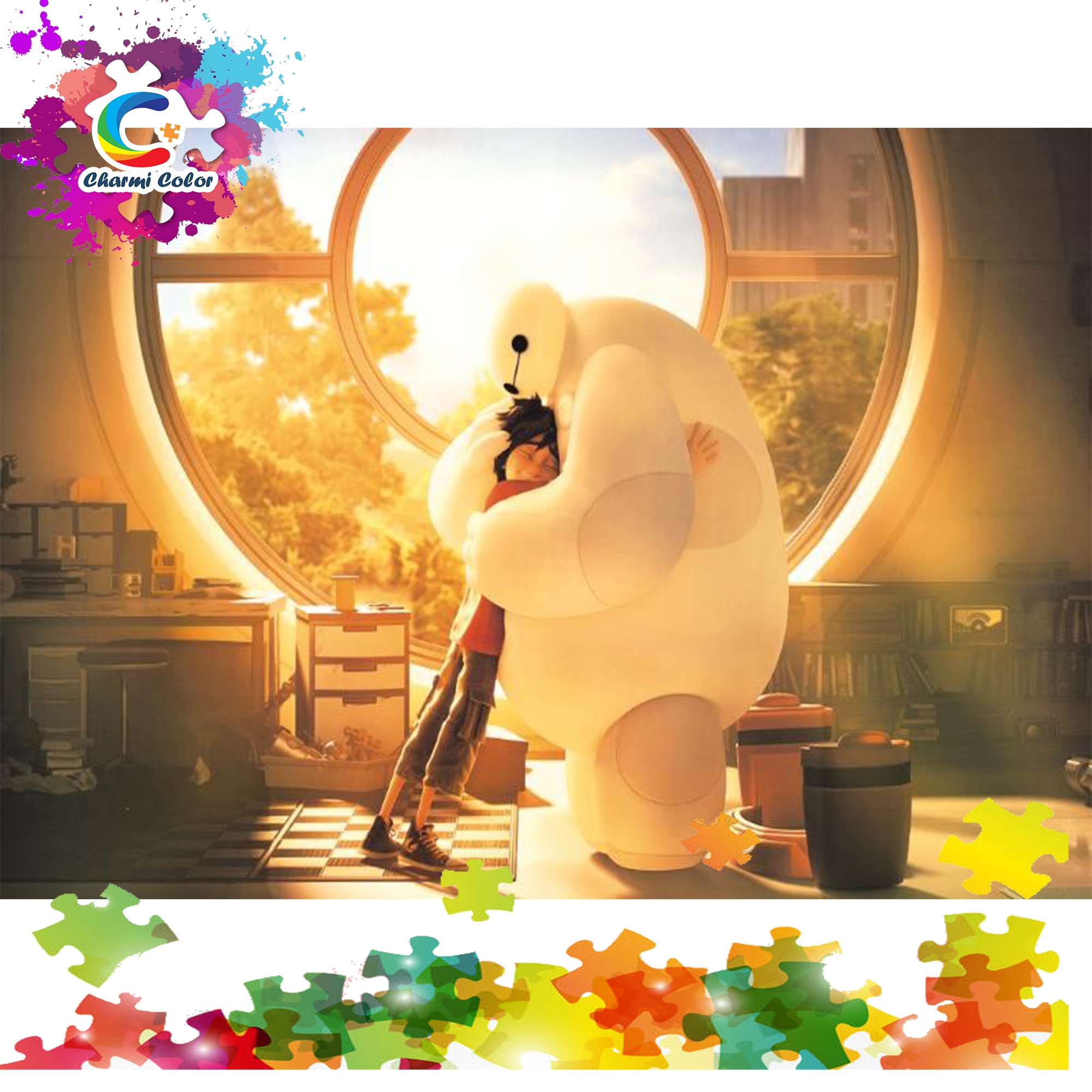 [HCM]Tranh ghép hình 1000 miếng. Big Hero Baymax và Hiro