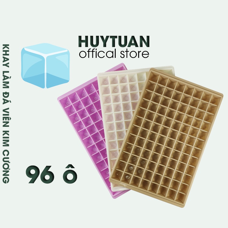 Khay làm đá cỡ lớn 96 ô Huy Tuấn