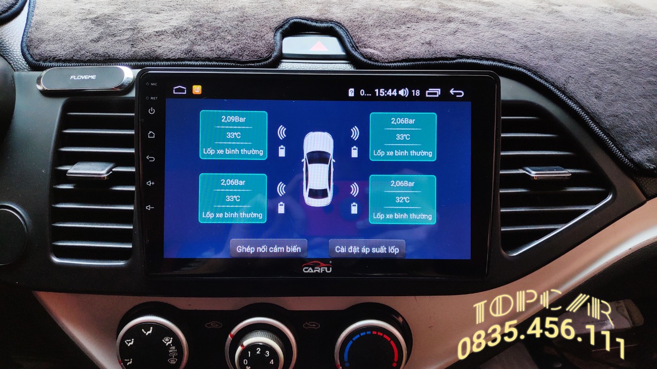 [ BẢO HÀNH 12 THÁNG] Bộ Thiết Bị Cảm Biến Áp Suất Lốp Trong TPMS Dành Cho Xe Hơi, Ô Tô Kết Nối Màn Hình DVD Android