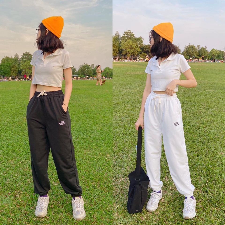 Quần jogger thể thao nam nữ spun 3 màu unisex thoáng mát cao cấp - dubai fashion 1989 e3