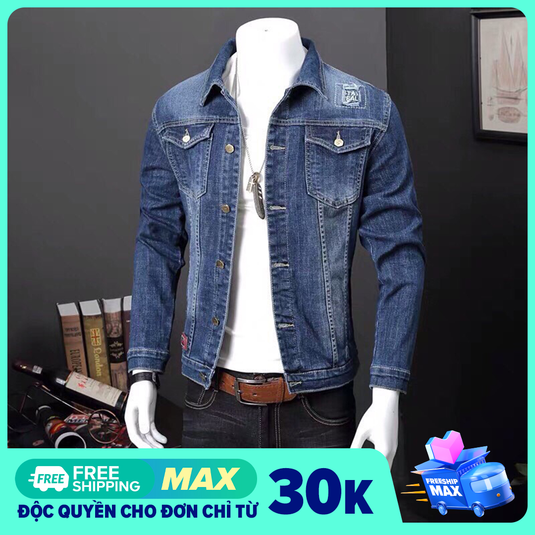 Áo khoác jean nam, áo bò nam MTSHOP cao cấp, chất liệu thoáng mát, thấm hút mồ hôi, phù hợp với mọi lứa tuổi NA79