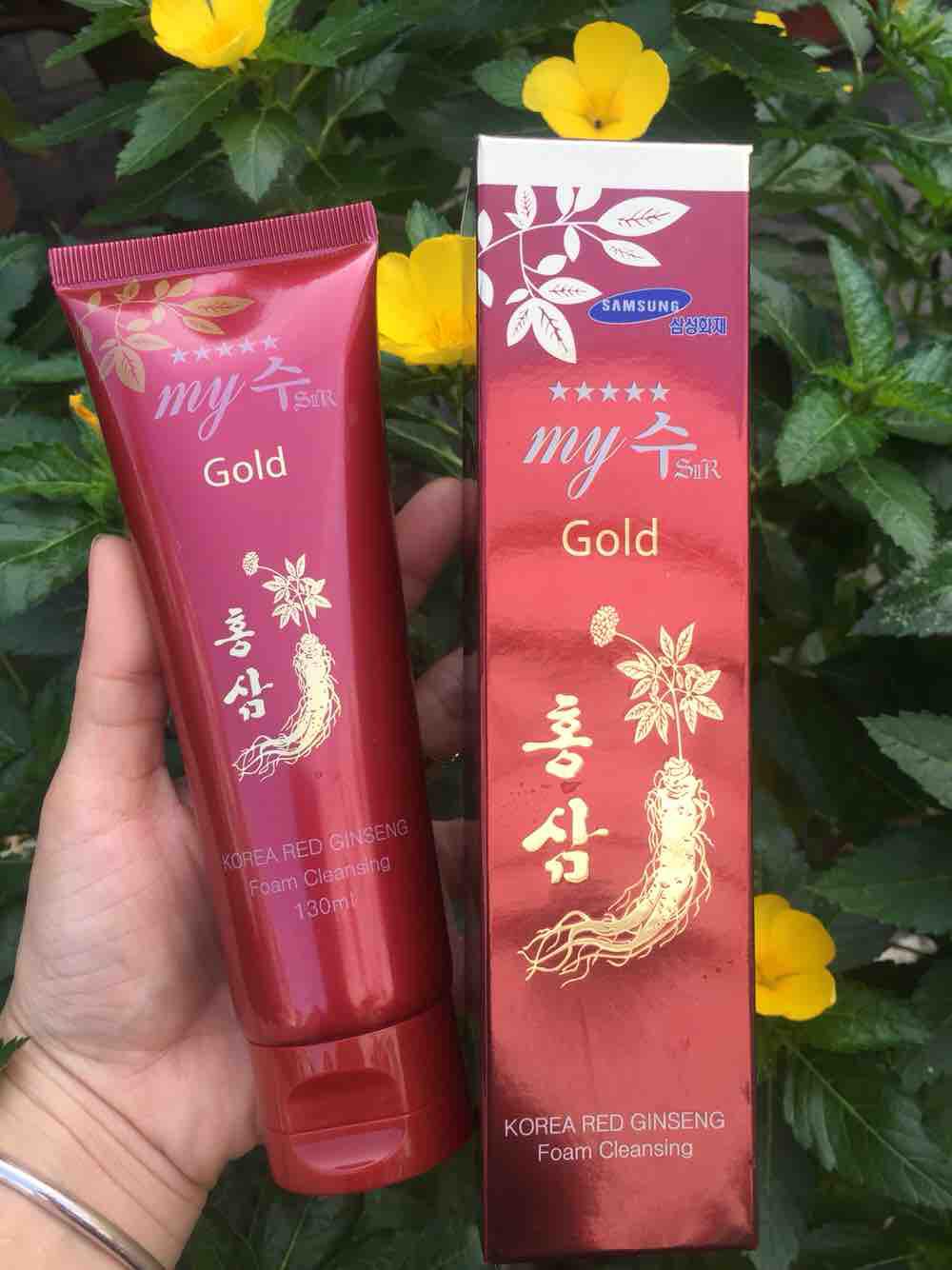 Sữa rửa mặt My Gold Hồng Sâm nắp đỏ