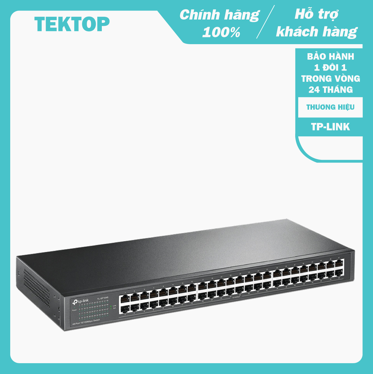 Bộ chia tín hiệu 48 cổng TP-Link TL-SF1048 dùng cho gia đình, tiết kiệm điện năng