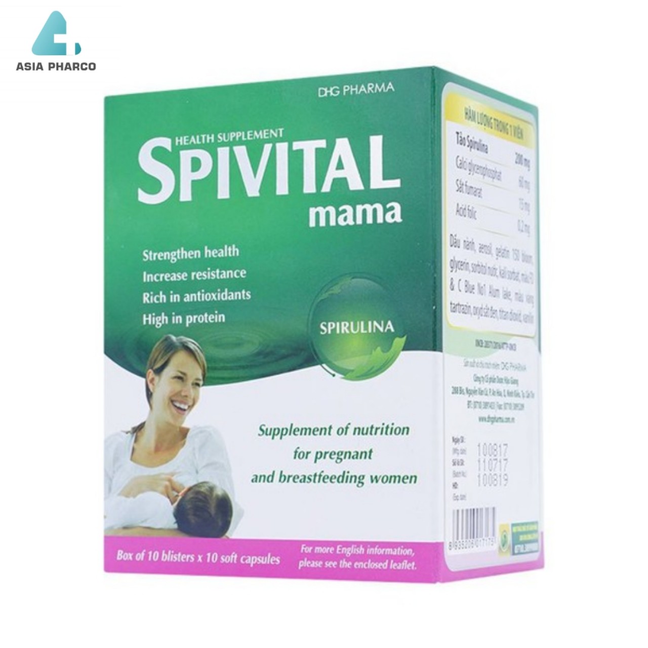 Spivital Mama: Tảo Spirulina Bổ Sung Dinh Dưỡng cho Phụ Nữ Mang Thai