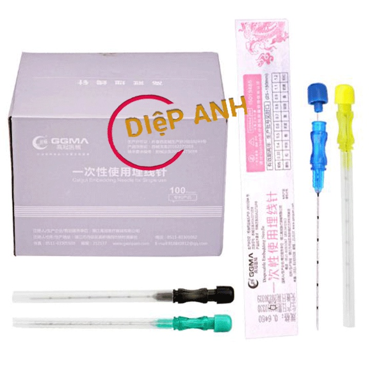 Kim cấy chỉ cao cấp GGMA- Kim cấy chỉ siêu bén các cỡ.