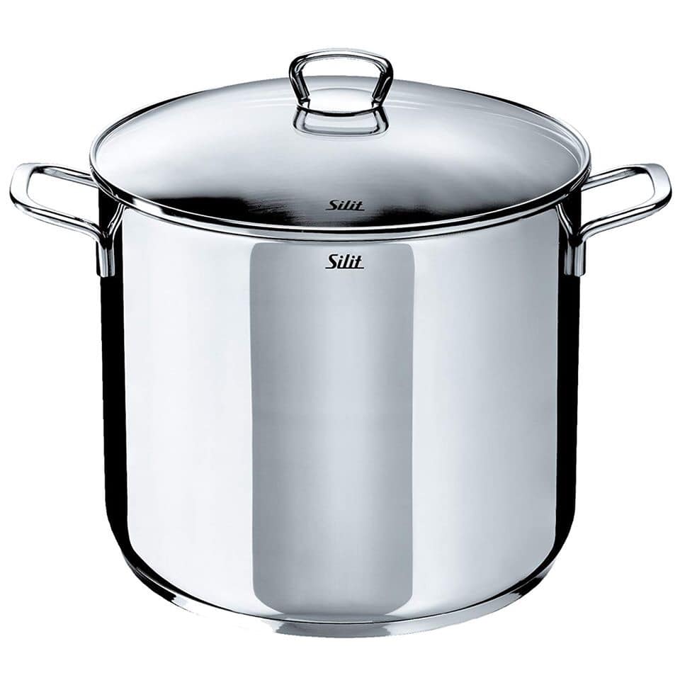 Nồi luộc gà Silit 28 cm 12 l, thép không gỉ, có vung bằng kính cường lực