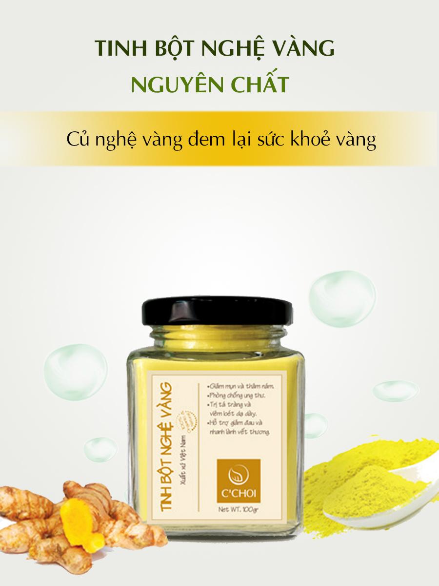 100gr Tinh bột nghệ vàng nguyên chất