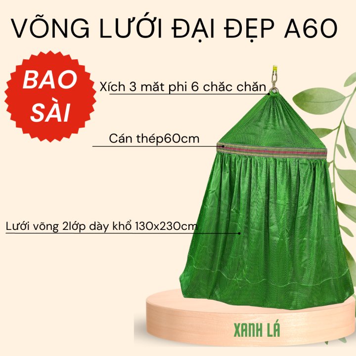 Lưới võng xếp cán thép size người lớn cao cấp