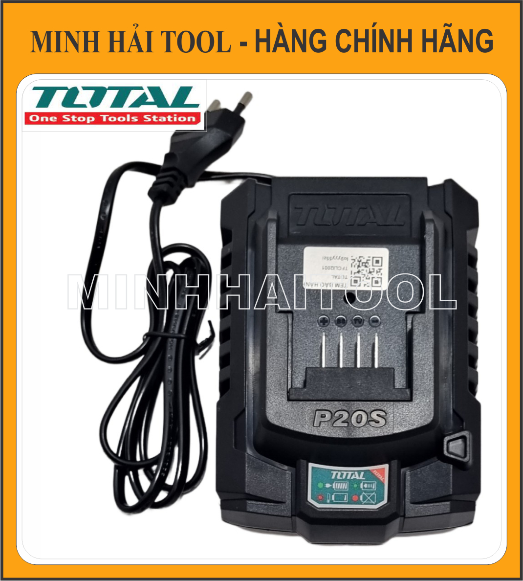 Sạc pin lithium 20v/2ah total tfcli2001