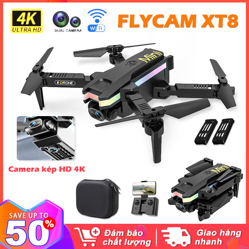 HOSTAR Drone flycam XT8 4K Máy Bay Điều Khiển Từ Xa Flaycam điều khiển từ xa,máy bay không người lái cócảm biến va chạm