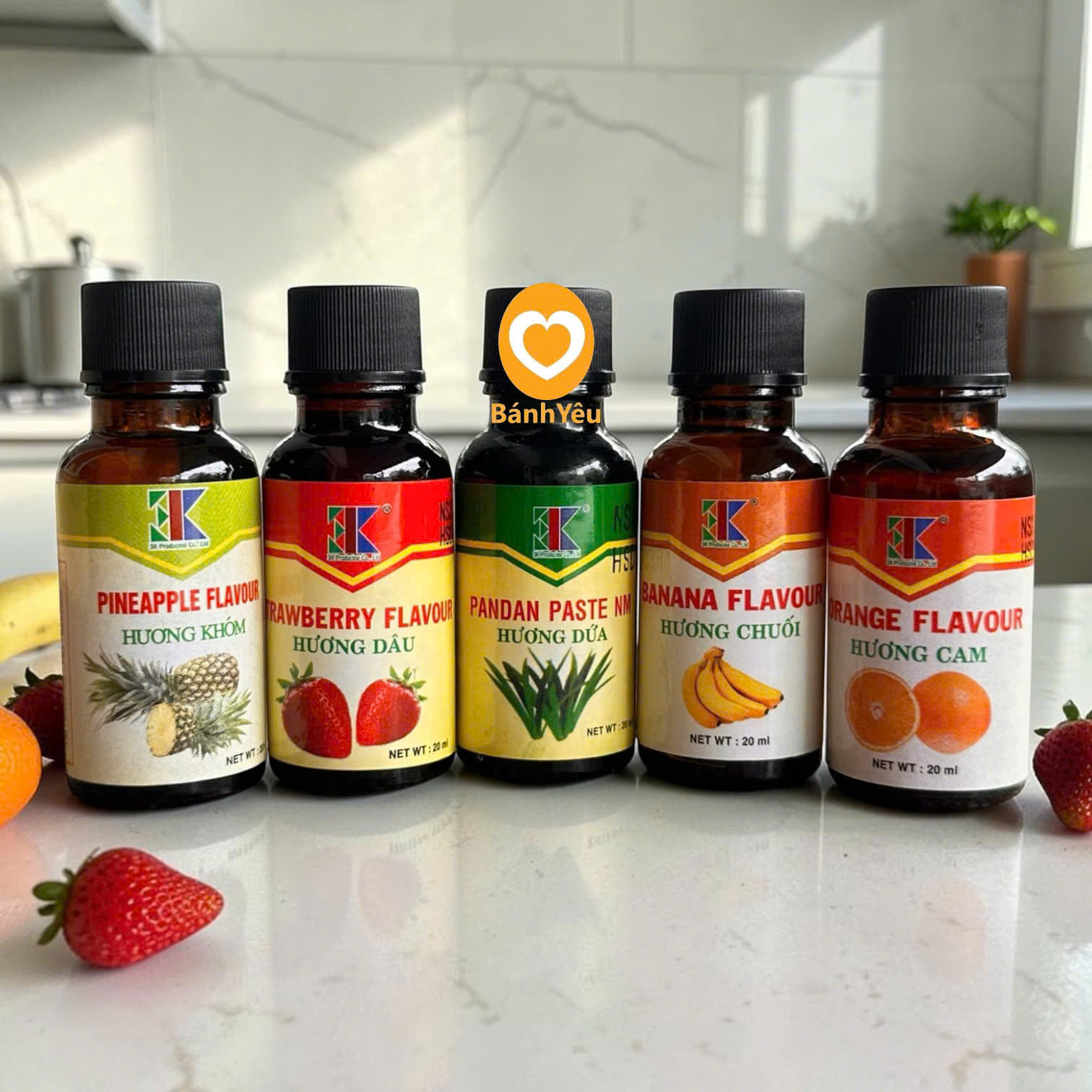 Hương 3K Chai 20ml/ Nhiều Mùi Tùy Chọn Dùng Cho Làm Bánh, Thạch, Rau Câu