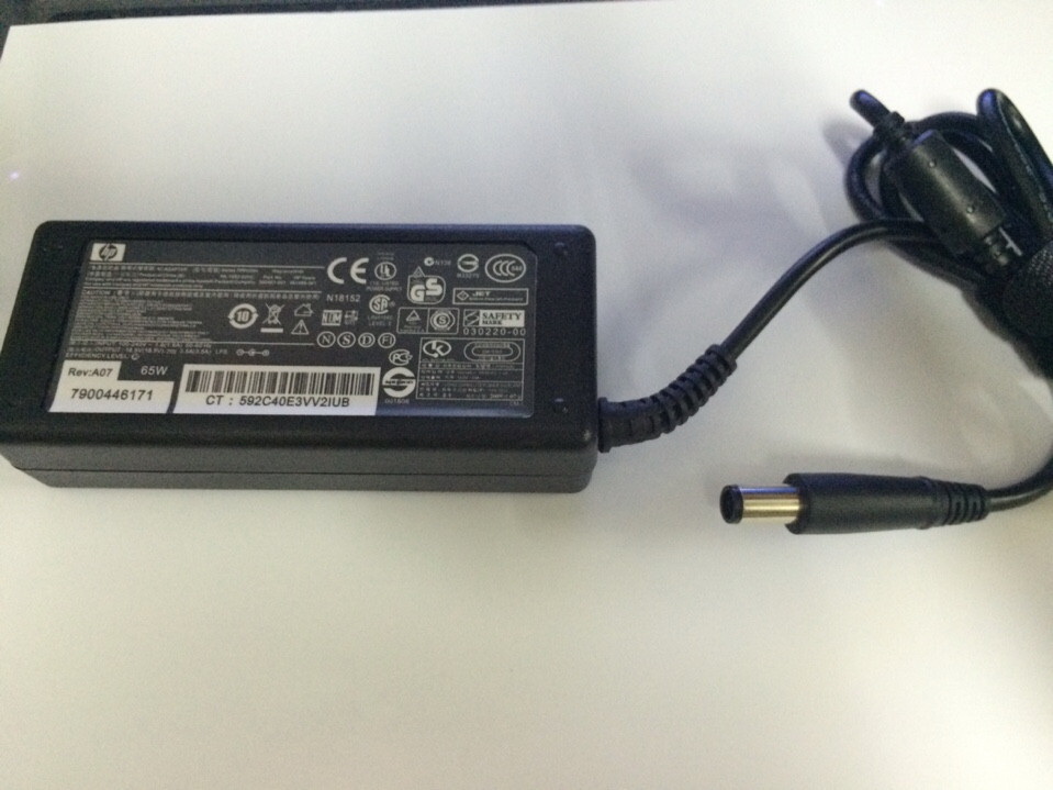 (HCM) Sạc laptop HP 18.5v-3.5a chân Kim tặng dây nguồn