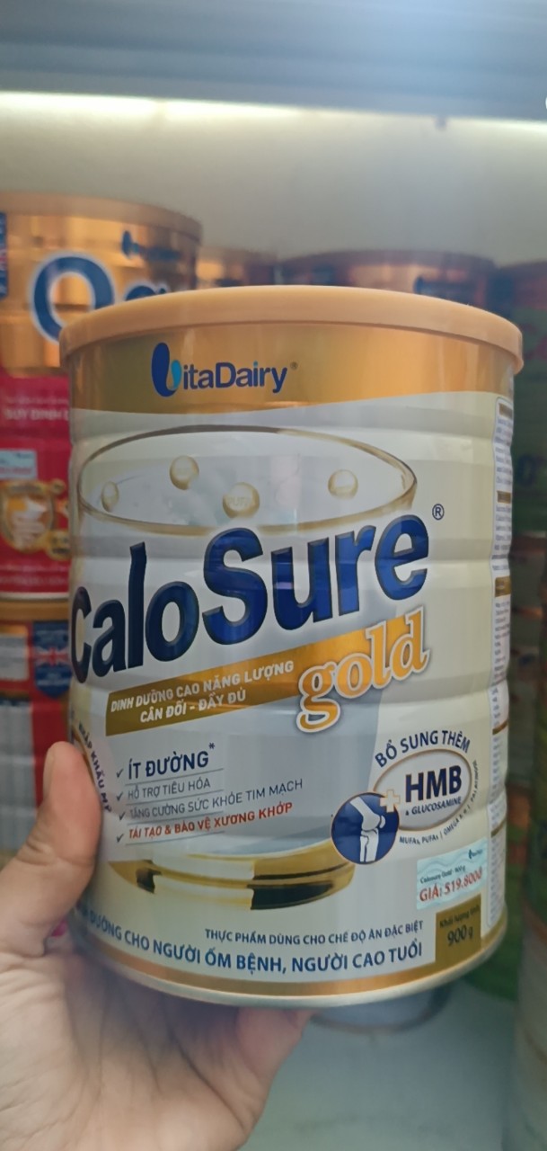 Sữa CaloSure Gold  ít đường 900g (cho người cao tuổi) mẫu mới