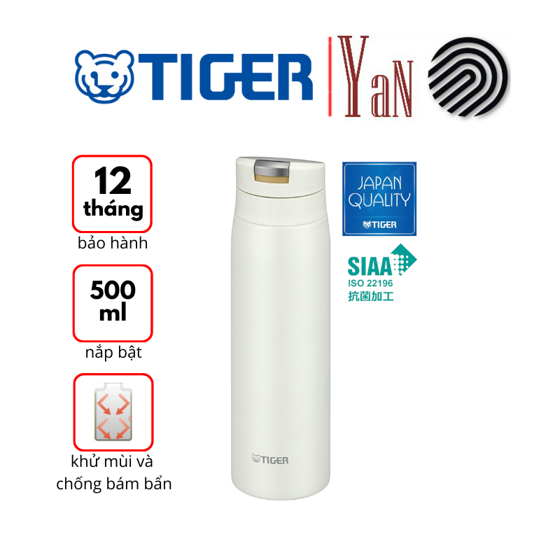 Bình giữ nhiệt Tiger MCX-A502  - Nắp Bật - 500ml - Hàng chính hãng