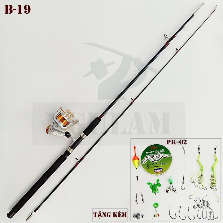 { Siêu khuyến mãi } Bộ cần câu máy shimano 2 khúc đặc,máy BL7000 tặng kèm đầy đủ phụ kiện như hình (*Kim Thủy)