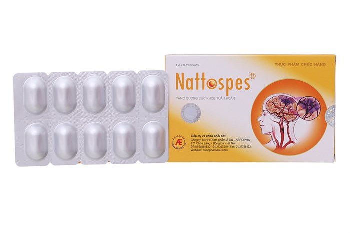 Nattospes- Phòng Ngừa Tai Biến, tắc mạch máu não, nhồi máu cơ tim - Tăng Cường Sức Khỏe Tuần Hoàn - hộp 30 viên