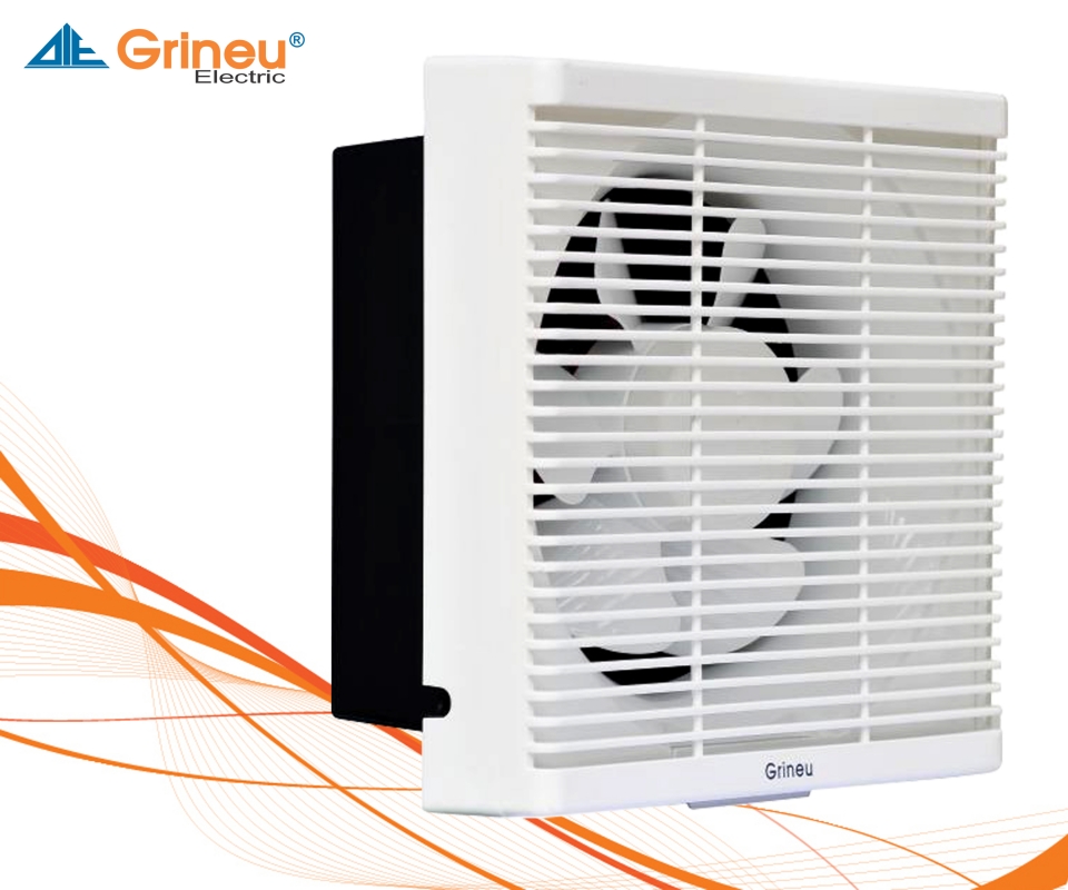 Quạt thông gió hút tường thương hiệu Grineu Mã Sp: GEB15B2
