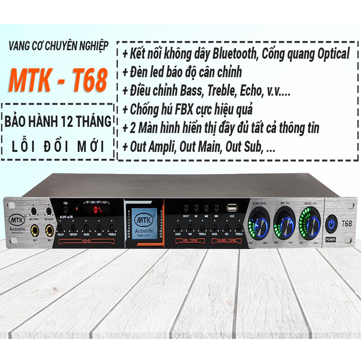 [HCM]VANG CƠ CHUYÊN NGHIỆP MTK T68 - VANG CƠ HIỆN ĐẠI – MỚI NHẤT NĂM 2021 - ÂM THANH CỰC CHUẨN – CHỐNG HÚ HIỆU QUẢ - ĐẦY ĐỦ CỔNG KẾT NỐI CÓ CỔNG QUANG OPTICAL - MÀN HÌNH LCD - REMOTE TIẾNG VIỆT CÓ HIỆU ỨNG KHÁN GIẢ