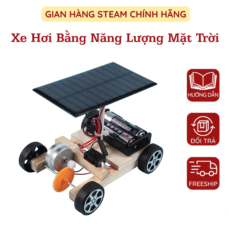 E steam powered by solar-toys assembling educational science toys for baby