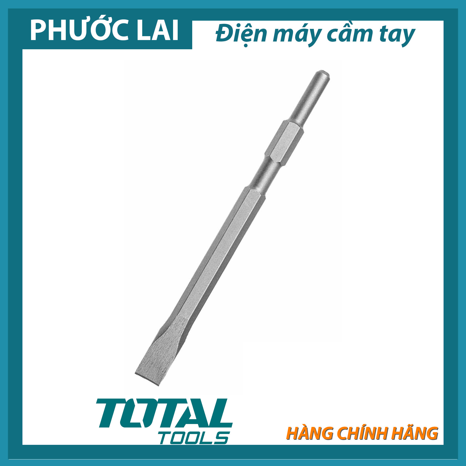Mũi đục dẹp đuôi lục giác 17x280mm total tac153172