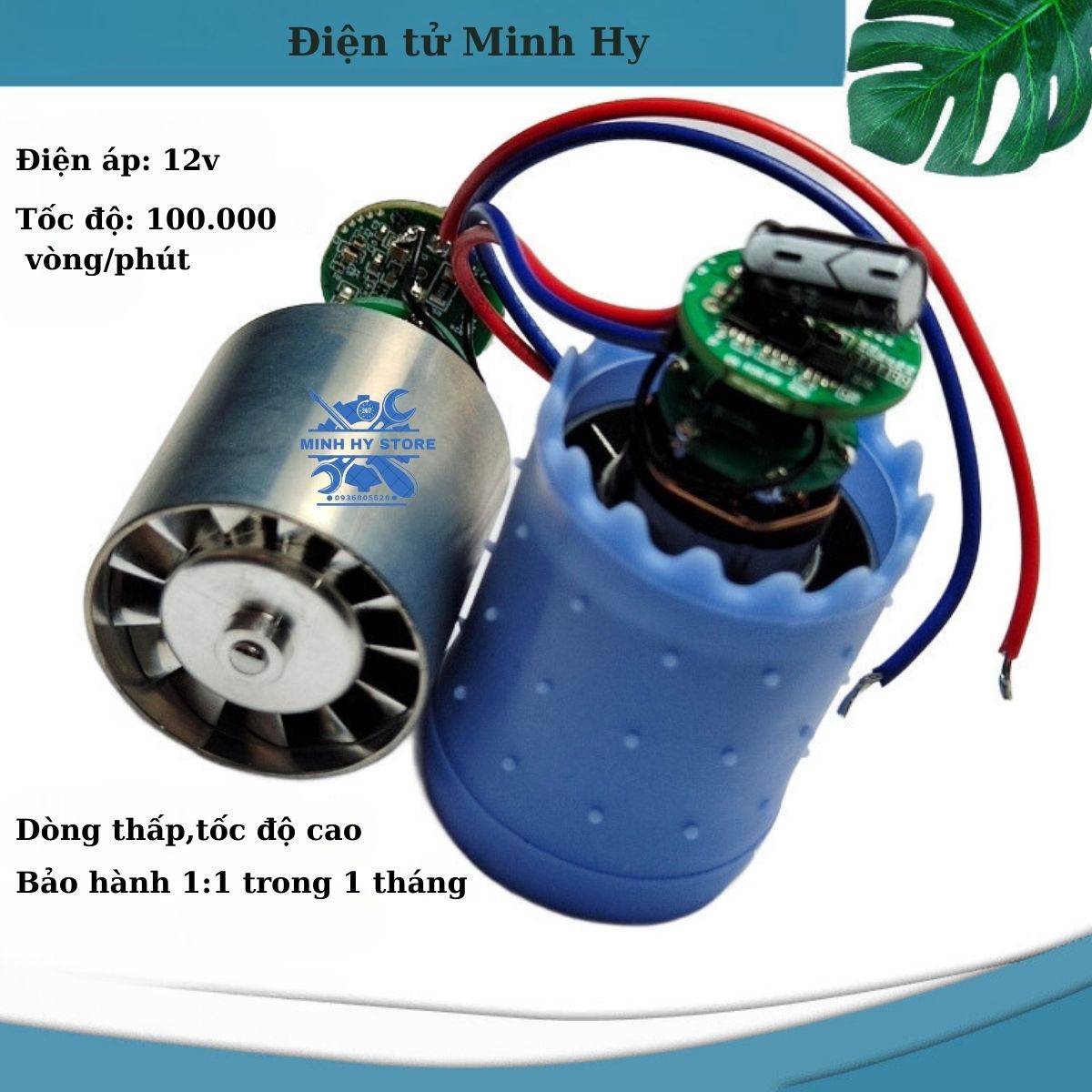 Motor không chổi than, động cơ không chổi than 12v , chế máy thổi bụi mini 100.000rpm