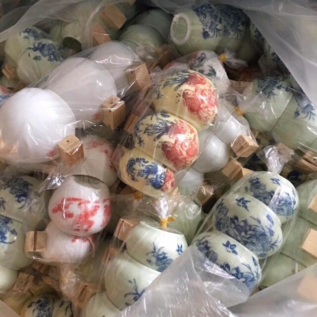 [Mã 208FMCGSALE giảm 8% đơn 500K]Cóng sứ giành cho lồng chim chào mào