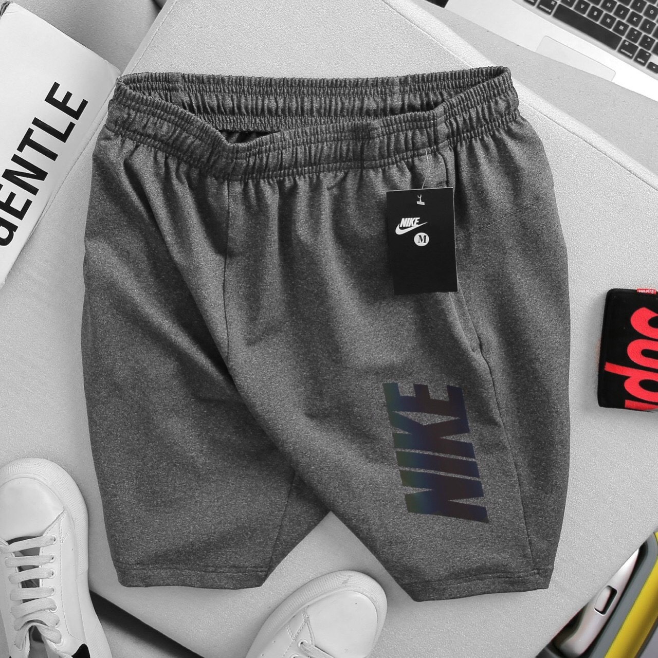 Quần short thể thao nam poly logo 7 màu nổi bật