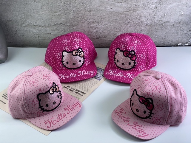 Nón kết dành bé gái 3 tuổi đến 7 tuổi - mũ mèo hello kitty chậm bi cực xinh ( hình thật shop tự chụp )