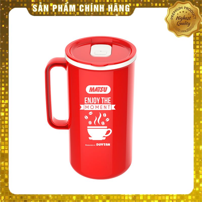 [HCM]Ca tròn có nắp matsu nhựa 750ml Duy Tân
