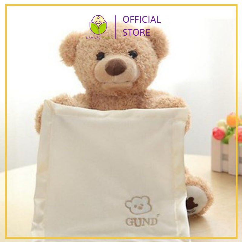 Gấu bông teddy ú òa trốn tìm bằng khăn lông mềm mịn an toàn