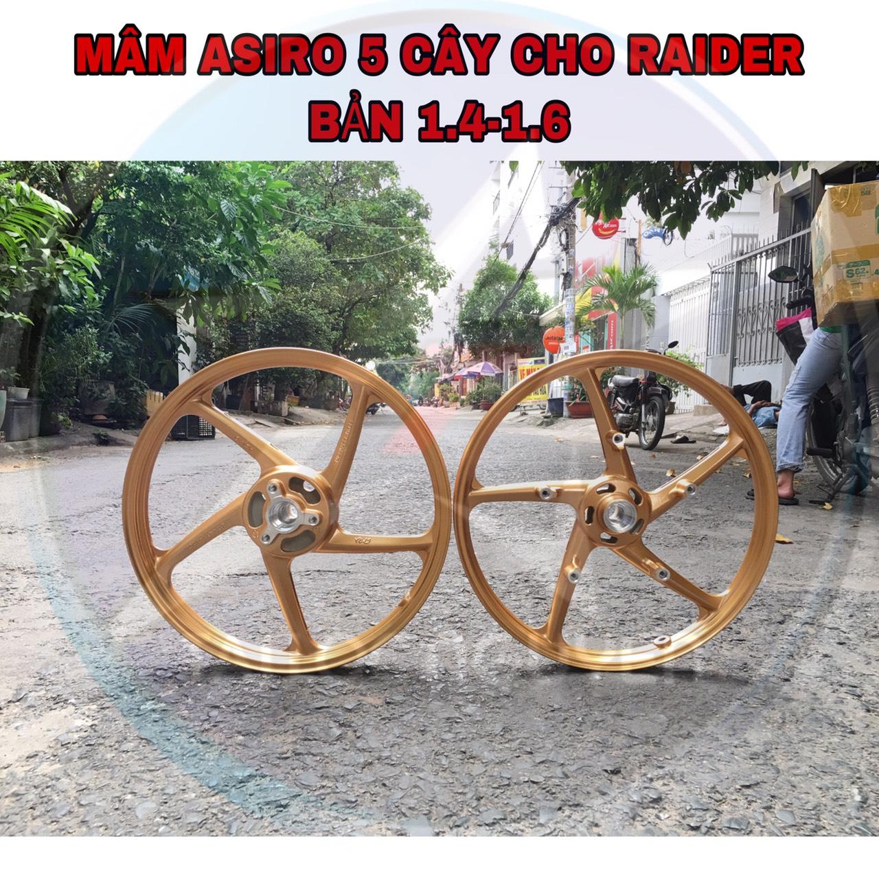MÂM ASIRO 5 CÂY DÀNH CHO RAIDER/SATRIA/FI BẢN 1.4-1.6