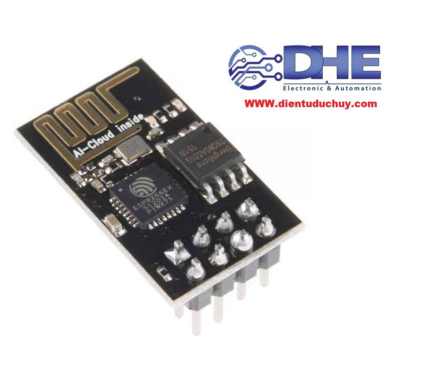 MODULE THU PHÁT WIFI ESP-01 ESP8266 + ĐẾ NẠP GIAO TIẾP MÁY TÍNH + ĐẾ RA CHÂN