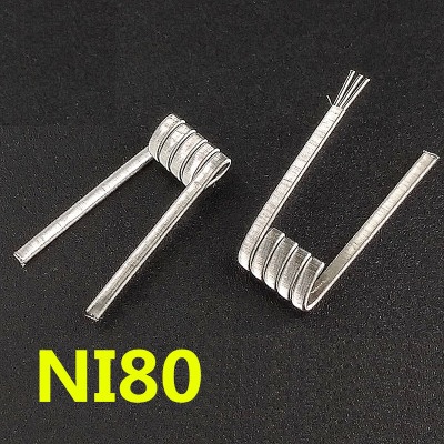 1 cặp (2 cái) lò xo 3 lõi thép, coilz Fused Clapton 3 lõi Ni80, lò xo của Kuken Tech đã làm sẵn tiện dụng i dùng cho RDA, RTA