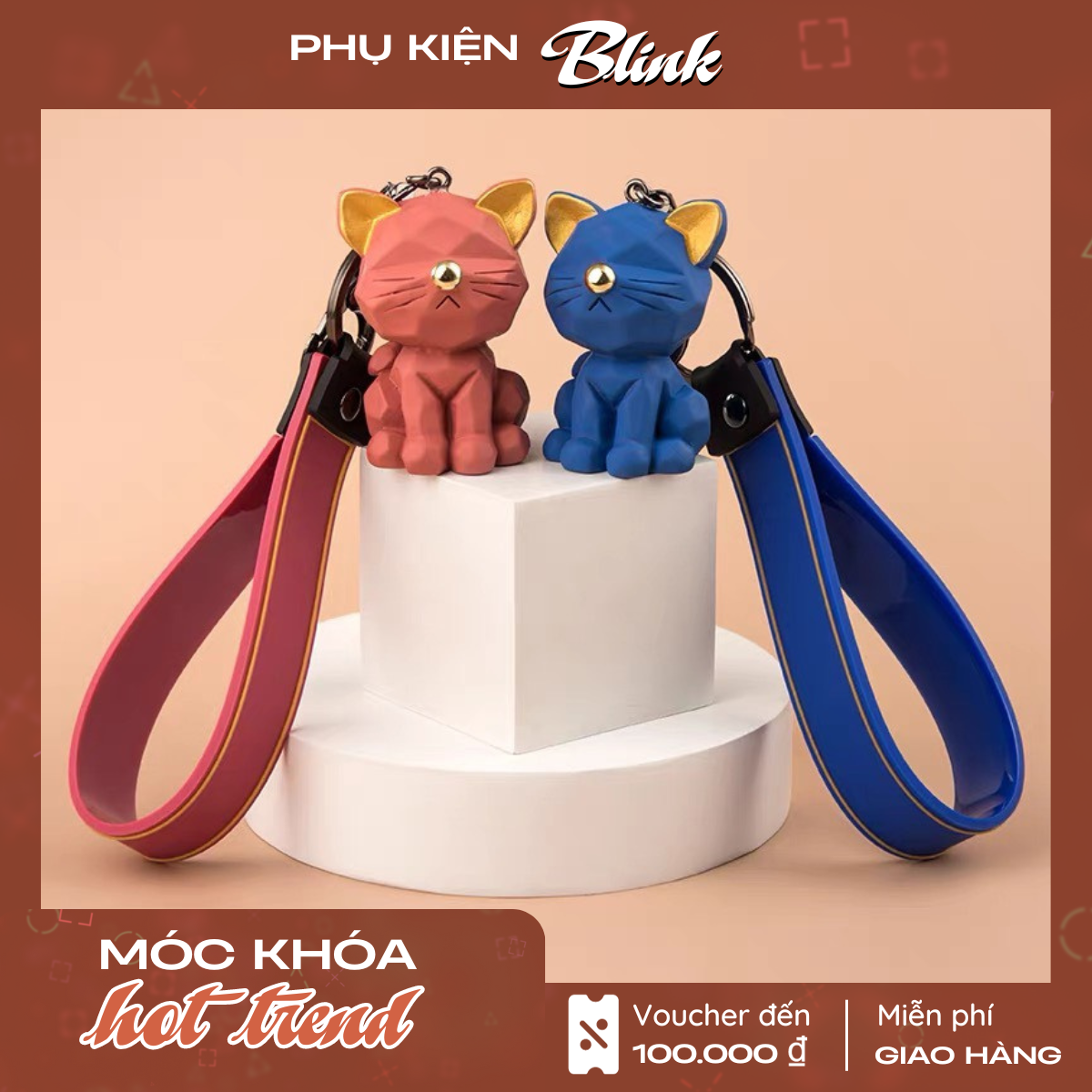 Móc khóa dễ thương hình mèo may mắn dùng cho khóa ô tô, túi xách, balo dây nhựa dẻo cao cấp không đính đá, phụ kiện túi xách cá tính, sang chảnh. Thanh toán khi nhận hàng.