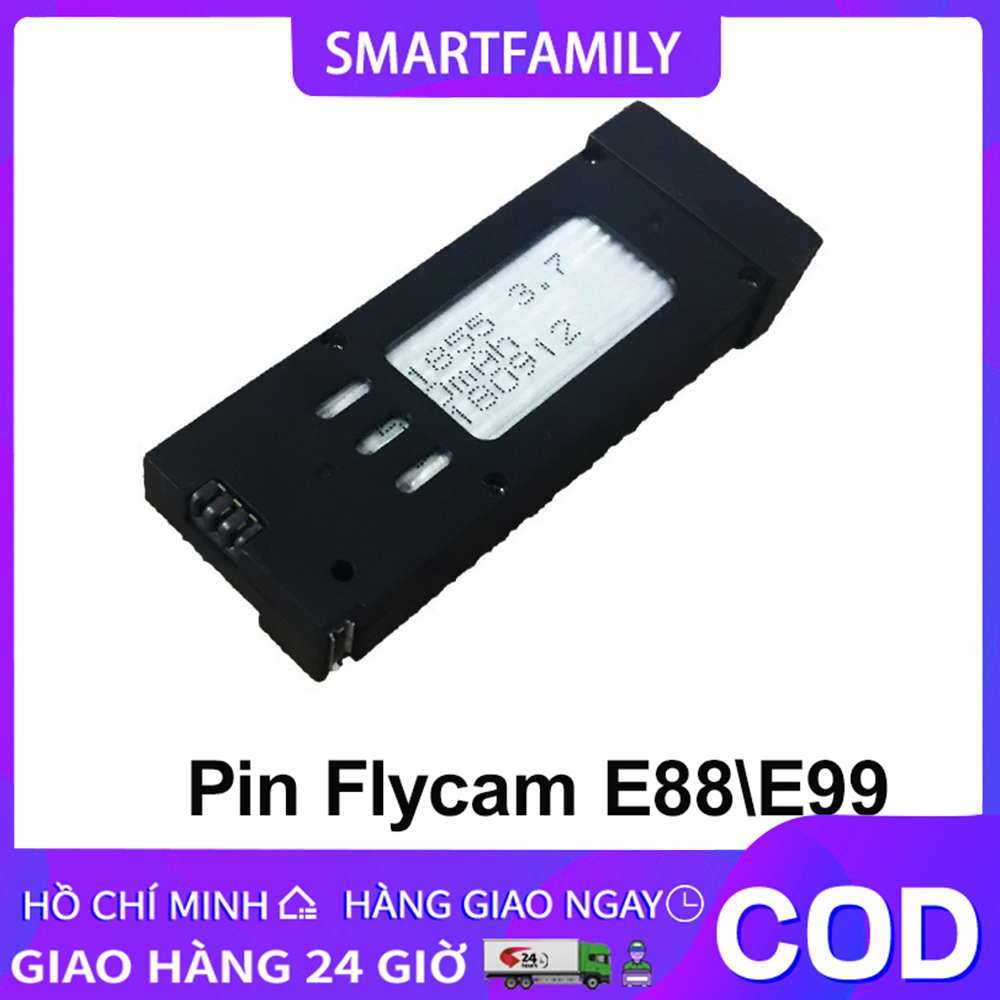 Pin Flycam E99/E88,P9, Pin máy bay 1800mah cho Flycam E88, E99 , P9 Tut, Ls25( dung lượng cao)