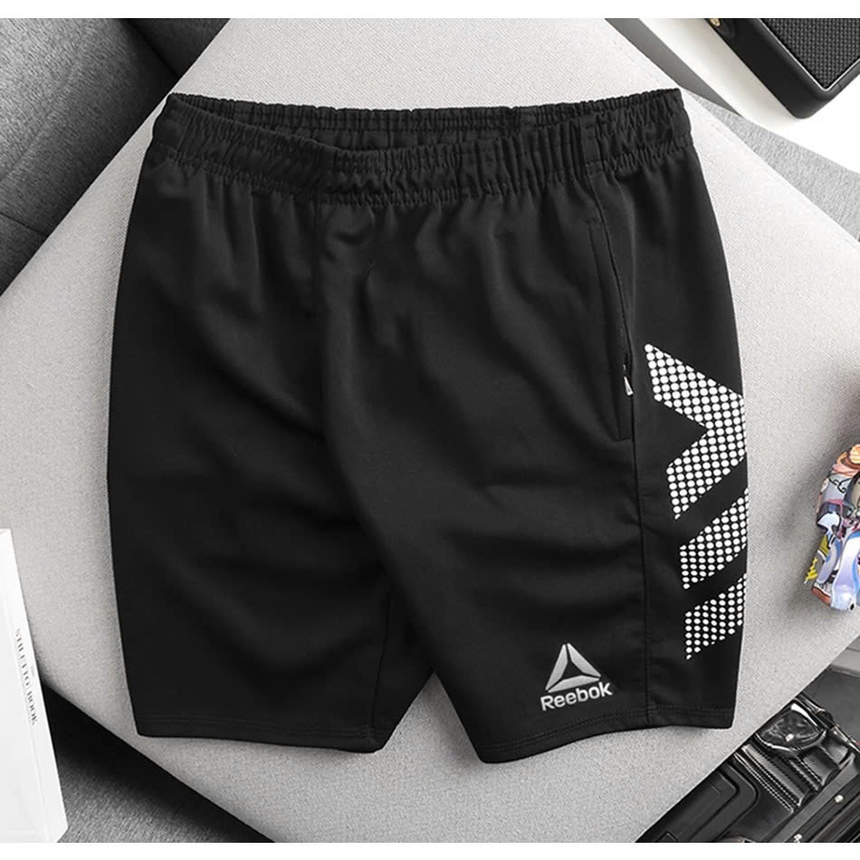 Quần đùi nam thun lạnh thể thao có 02 túi khóa kéo ở 2 bên chất vải dày, mềm mịn co dãn 4 chiều