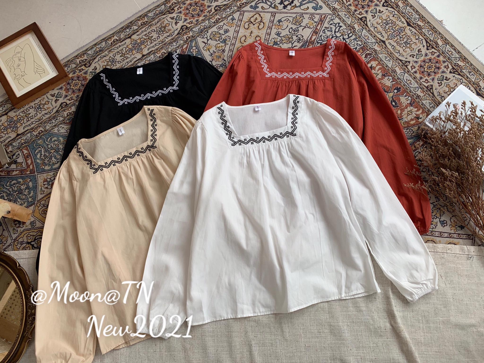 Áo sơ mi nữ form rộng nana store