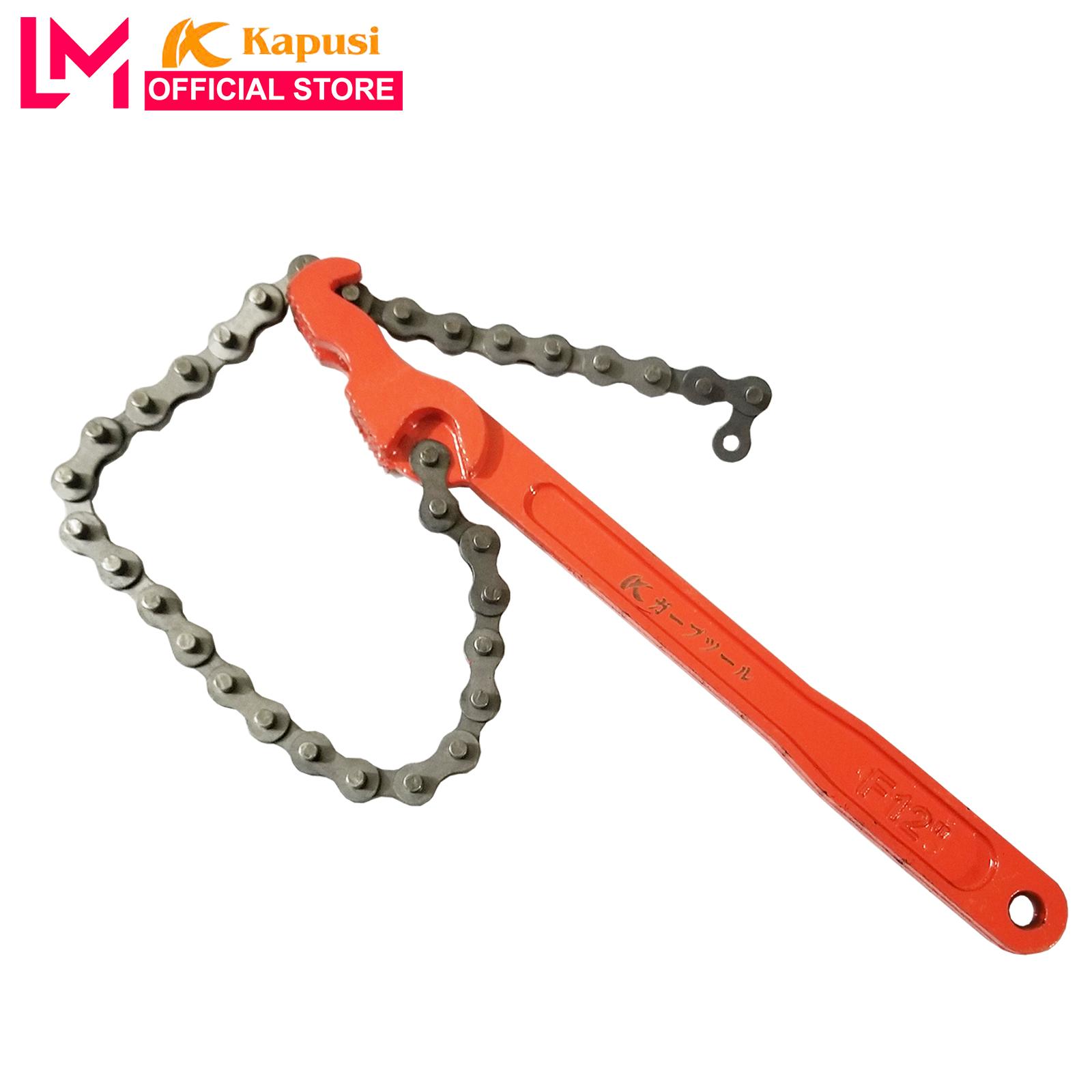 Cảo mở nắp dầu nhớt bằng dây xích, cảo xích Kapusi chuyên dụng cho thợ sửa chữa ô tô xe máy