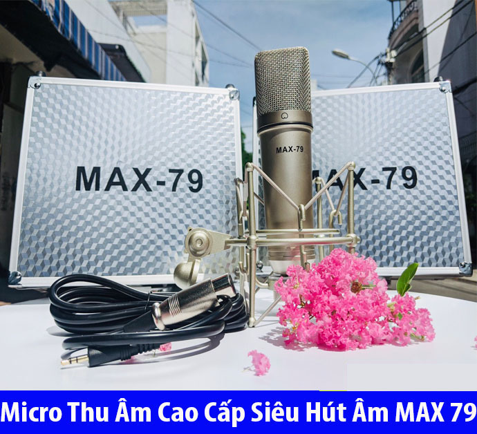 [HCM][ HÀNG MỚI VỀ ] Micro Thu Âm MAX-79 Chuyên Nghiệp - Karaoke-LivestreamMicro Thu Âm Tại Nhà Hút Âm - Phù Hợp Với Mọi Loa Kéo-SoundcardMicro Cao Cấp Dùng Được Nguồn 5v Và 48v Si.êu HiếmTặng Hộp Đựng Nhôm Cao Cấp Công Nghê Mới