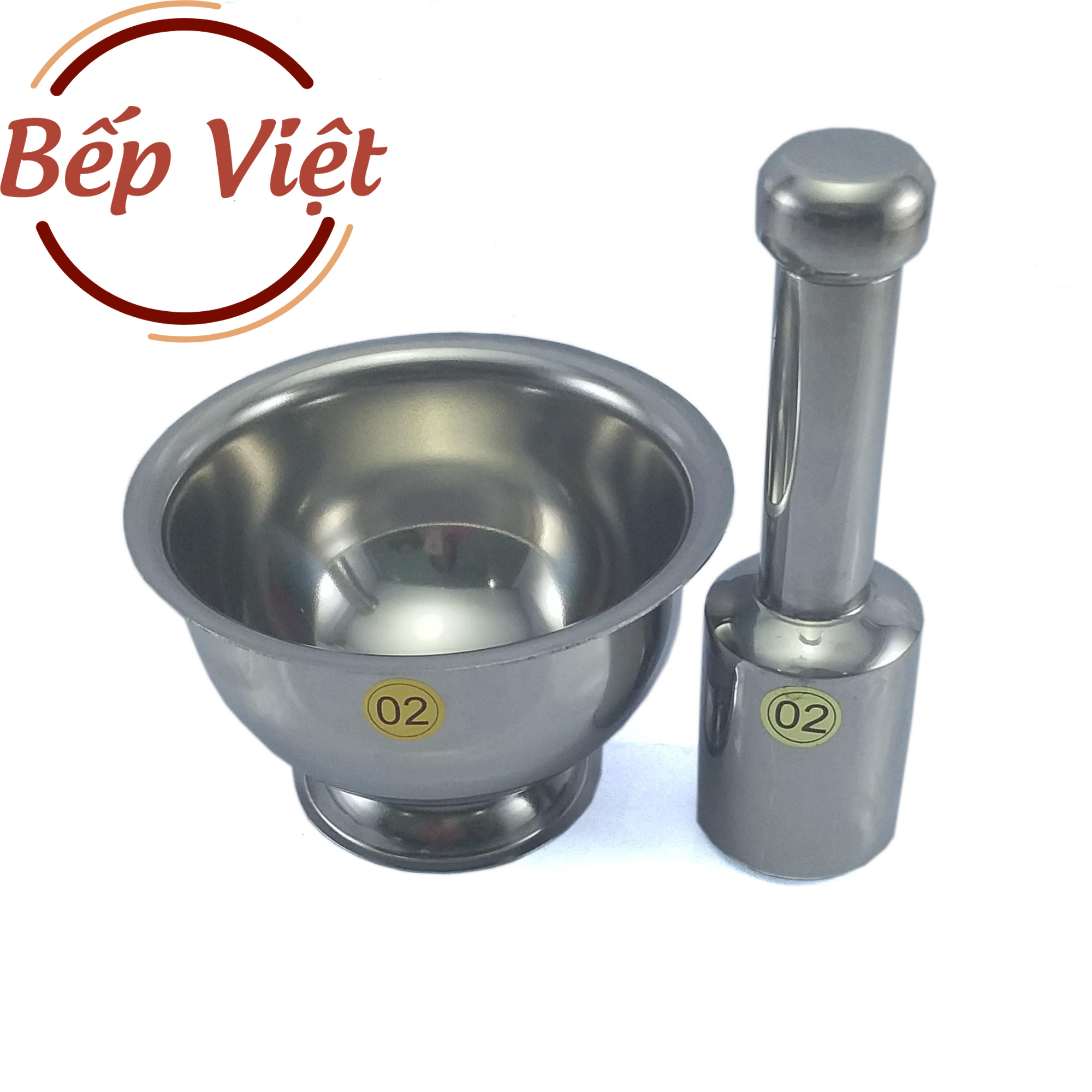 BỘ CỐI CHÀY INOX CAO CẤP KHÔNG GỈ - CỐI BỀN CHÀY CẦM CHẮC TAY. Trọn đời không han gỉ - bảo vệ sức khỏe cho người sử dụng