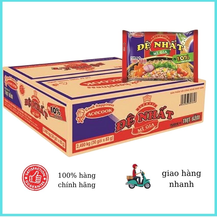 [HCM] Mì đệ nhất hương vị thịt bằm thùng 30góix 83g Và Combo 10 Gói của Thương Hiệu Acecook MMĐN01
