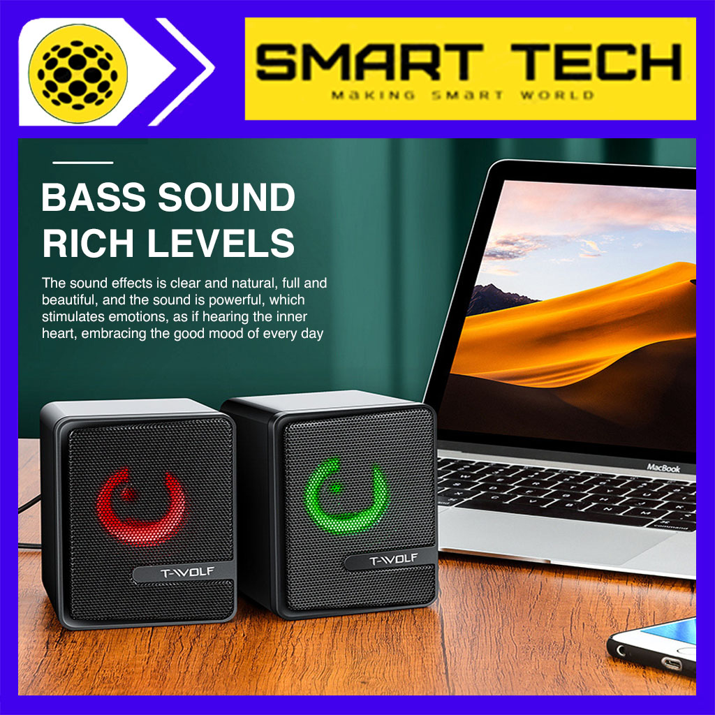 Loa máy tính microb s3 bass sống động led rgb +