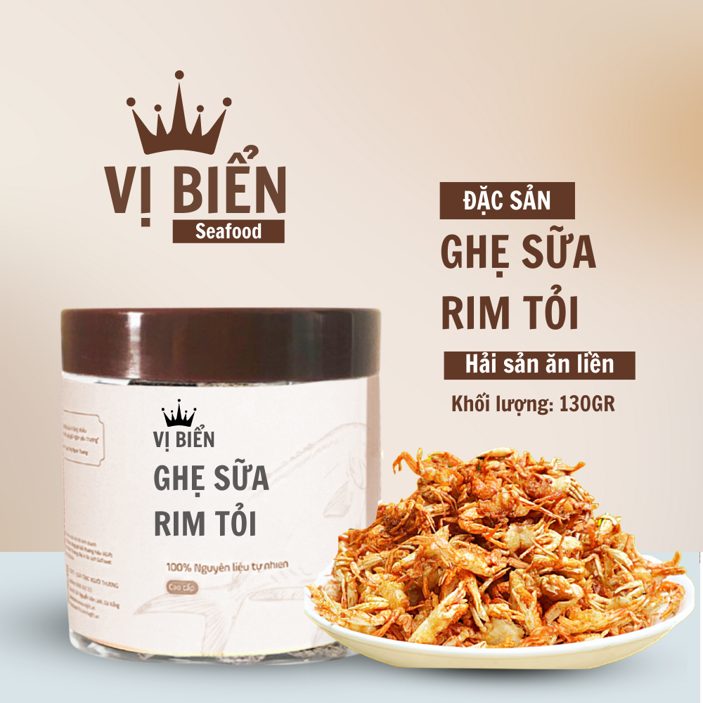 Ghẹ sữa rim tỏi ớt, ghẹ sữa rim giòn Vị Biển 150gr, ghẹ sữa rim gia vị, ghẹ sữa sốc gia vị, ghẹ rim tỏi ớt thơm ngon chuẩn Miền Trung