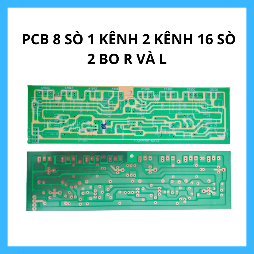 Pcb 8 sò 1 kênh sợi thuỷ tinh cao cấp